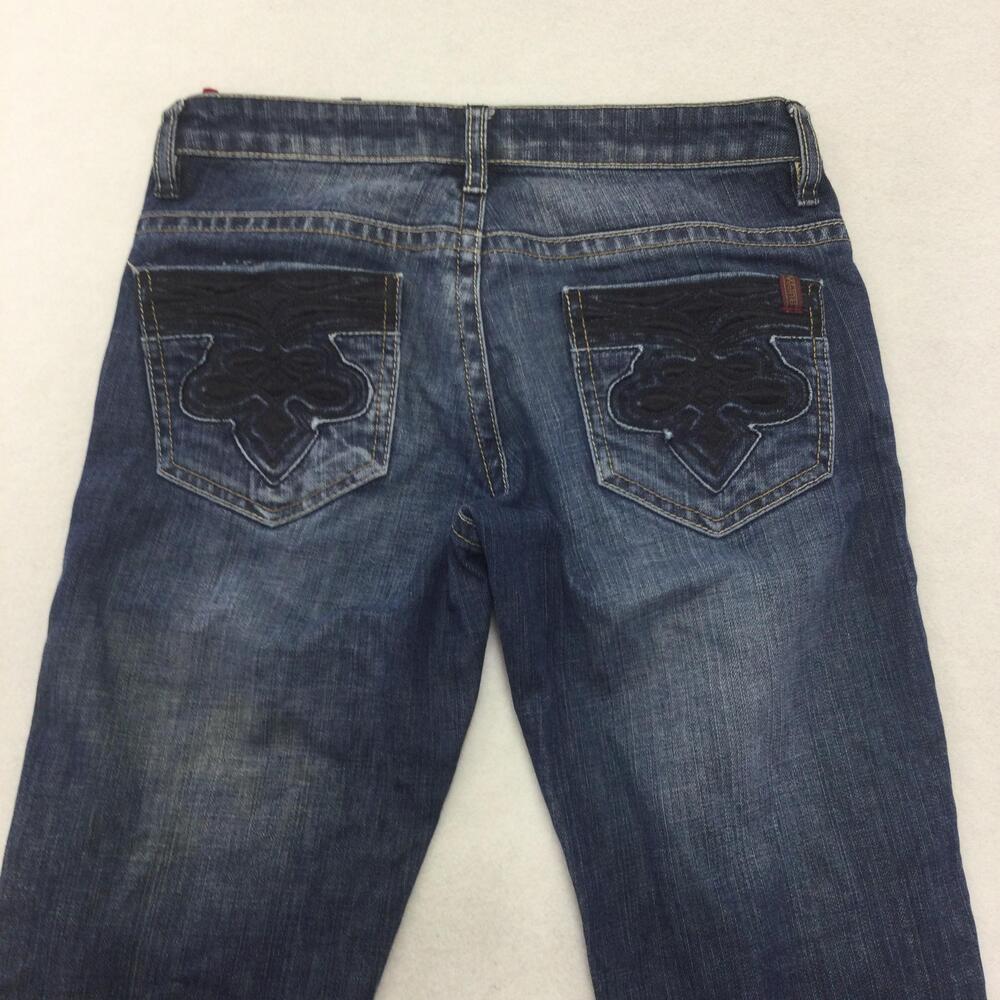 Buffalo David Bitton Skinny Jeans Womens 26 Blue Medium Wash Low Rise Stretch - Picture 5 of 14